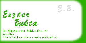 eszter bukta business card